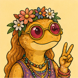 Lizus with long hair, a flower crown and sunglasses